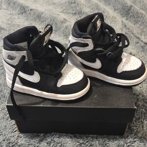 JordansKids Black and White Sneakers
